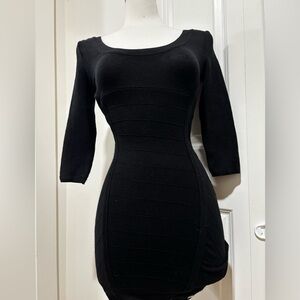 Vintage Guess Black Long Sleeve Dress